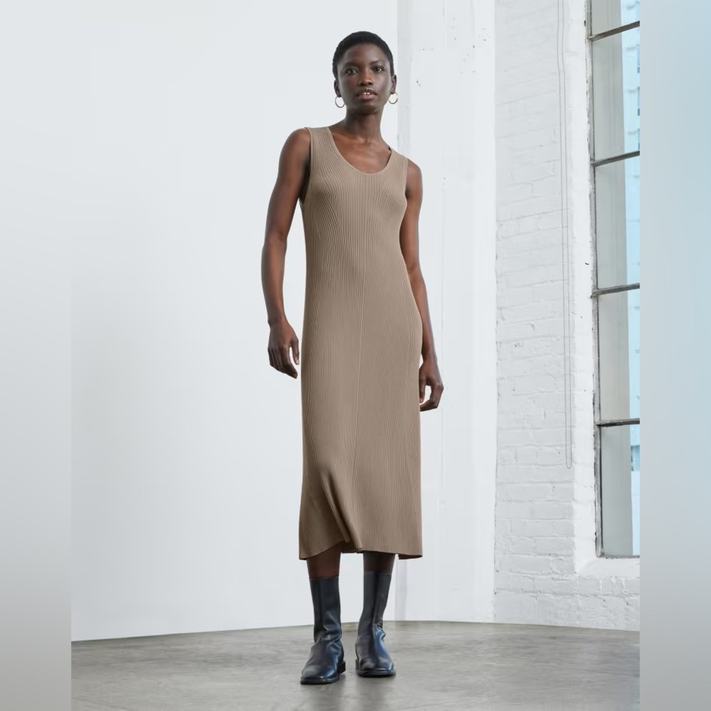 NWT Everlane The Ribbed Midi Dress